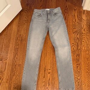 Zara Women’s Split Hem Gray Jeans